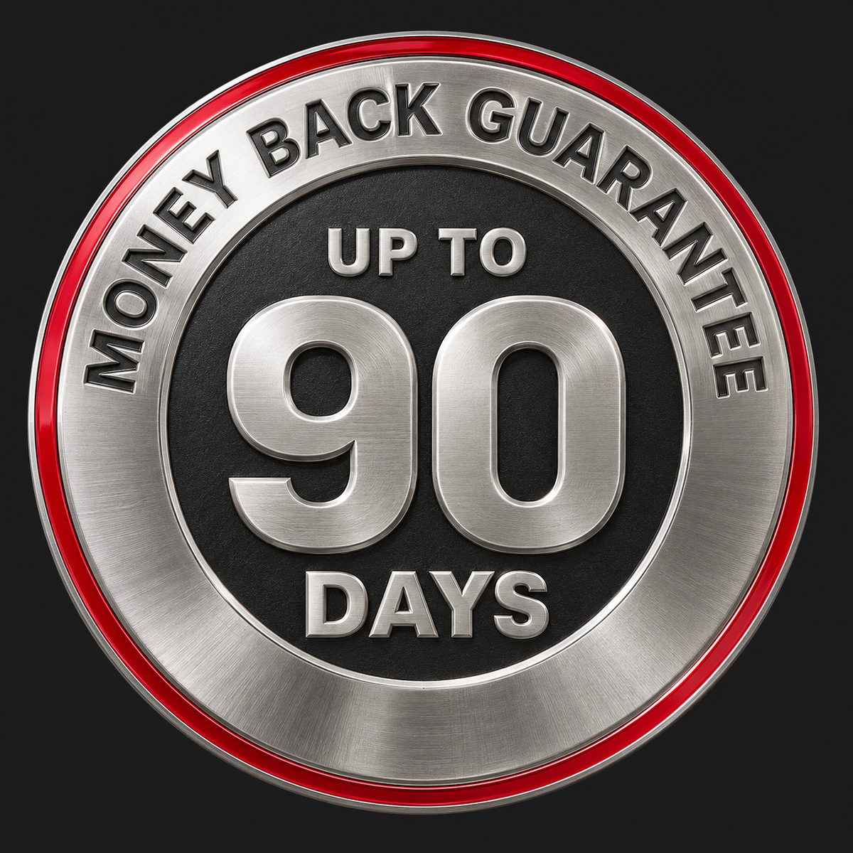 Up to 90 days money back guarantee